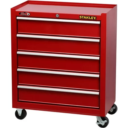 Stanley 5 Drawer Cabinet Red Justdealsstore Com