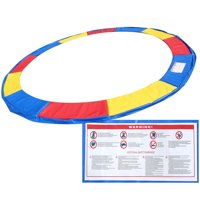 Gymax Trampoline Safety Pad Spring Round Frame Pad Cover Replacement Multi Color
