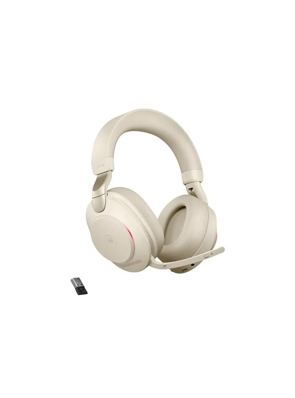 Jabra Evolve2 85 - USB-A MS Teams Stereo - Beige Wireless Headset / Music Headphones