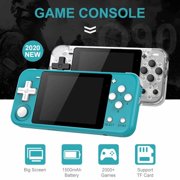 Q90 Game Console 3Inch IPS Screen Portable Video Dual System Game Handheld 1500mAh Game Console Blue