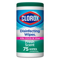 Clorox Disinfecting Wipes, Bleach Free Cleaning Wipes, Fresh, 75 Count