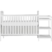 Dream On Me Anna 4-in-1 Convertible Crib and Changer, White