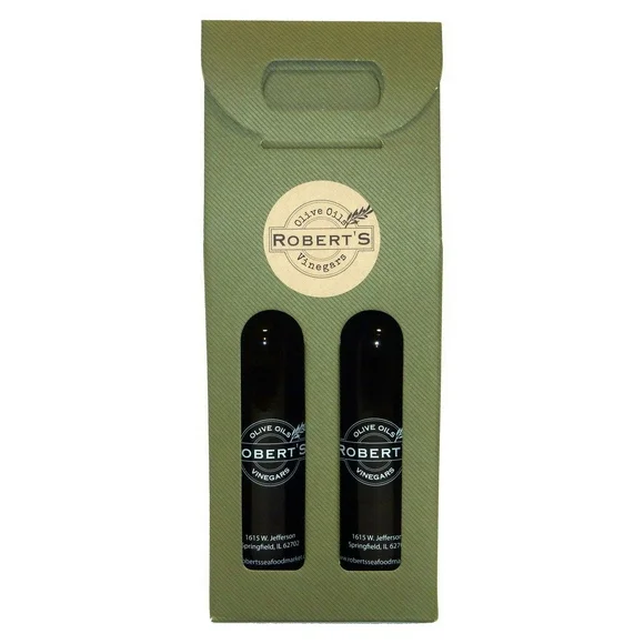 Infused Olive Oil And Balsamic Vinegar - 2 (375Ml) Bottle Gift Pack - Harissa And Traditional