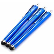 Bastex On the Go Pack of 3 Blue Universal Stylus Touch Screen Pen for iPad iPhone Samsung Motorola LG