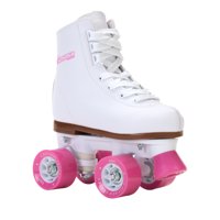 Chicago Girls' Classic Quad Roller Skates White Junior Rink Skates, Sizes J10-4