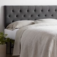 Rest Haven Upholstered Tufted Mid Rise Headboard, Multiple Options