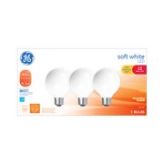 GE LED 4-Watt (40W Equivalent) Soft White Color, G25 Globe Light Bulbs, Medium Base, Dimmable, 3pk