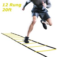 Coolamde Speed and Agility Ladder Training Ladder 2 Rung 20ft with Carrying Bag