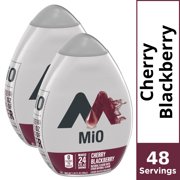 (2 Pack) MiO Cherry Blackberry Sugar Free, Caffeine Free Liquid Water Enhancer, 1.62 fl oz Bottles