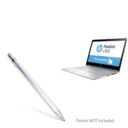 HP Pavilion x360 Convertible 2-in-1 (14") Stylus Pen, BoxWave [AccuPoint Active Stylus] Electronic Stylus with Ultra Fine Tip for HP Pavilion x360 Convertible 2-in-1 (14") - Metallic Silver