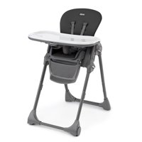 Chicco Polly Compact Fold Easy Clean Highchair, Black