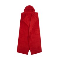 Pop Shop University Plush Hooded Throw with Pockets, Red