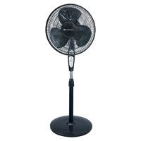 Comfort Zone 42 In. Adjustable-Height 3-Speed Oscillating Pedestal Fan with Timer Settings