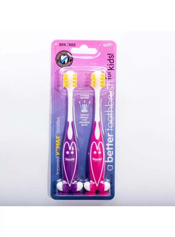 A Better Kids V++Max Technology 2 Pack Happy Face Color combo - Purple and Pink