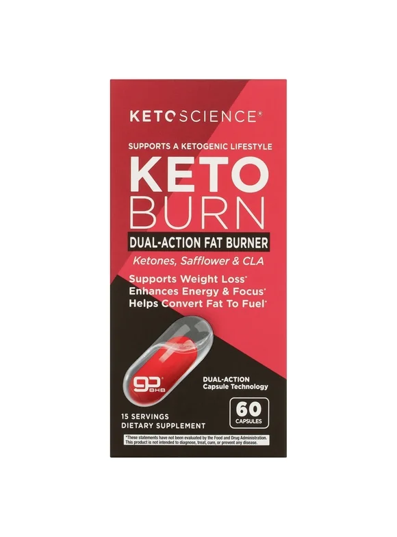 Keto Science Keto Burn Fat Burner Capsules, 60 Ct