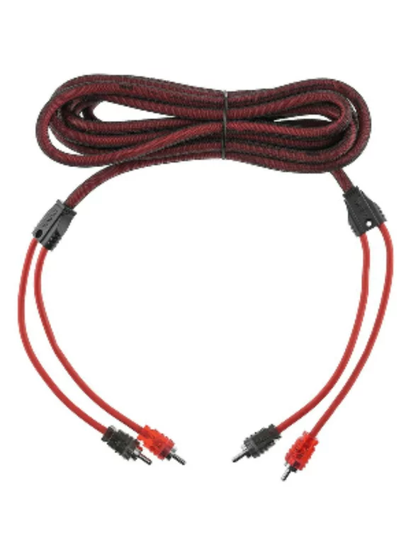 12' Foot RCA Cable OFC Interconnect DS18 R12 Competition Rated High Performance Red
