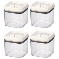 Better Homes & Gardens Flip-Tite Square Container, 4.5 Cups - Set of 4
