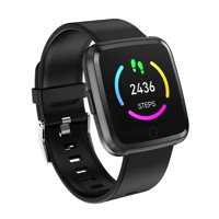 Large Touch Screen Fitness Tracker, Waterproof Smart Watch in with BP, HR, Sleeping Monitor, Tracker Pedometer