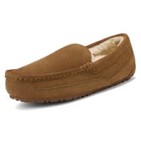 Dream Pairs New Soft Mens Au-Loafer Indoor Warm Moccasins Slippers Flats Shoes Au-Loafer-01 Tan Size 15