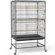 DWVO 52" Large Pet Bird Cage On Wheels Parrot Parakeet Canary Finch Conure