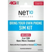 Net10 Bring Your Own Phone SIM Kit - AT&T GSM Compatible