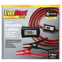 EverStart Maxx 6-Gauge Heavy Duty 16-Foot Booster Cables with Smart Protector