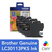 Brother Genuine LC30113PKS 3-Pack Standard-yield Color Ink Cartridges