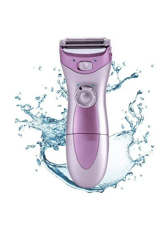 ChainPlus Electric Shaver for Lady - Waterproof Shaver - Portable Razor Remover Shavers & Cleaning Kit, Battery Operated, Hair Removal for Face, Arms, Legs and Underarms
