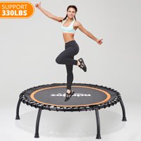 Zupapa 40-Inch rebounder for Adults and Kids, Mini Silent Fitness Trampoline for Indoor Outdoor Garden Workout Cardio Training, Max Load 330 lbs