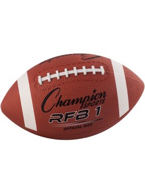 Champion Sport Official Size Rubber Football With Raised Laces