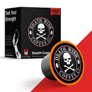 DEATH WISH Death Cups [50 Count] Single Serve Coffee Pods, Worlds Strongest Coffee, Dark Roast, Keurig Capsules, K Cups, Capsule Cup, USDA Certified Organic, Fair Trade, Arabica and Robusta Beans