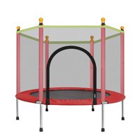 Kids Trampoline with Safe Enclosure Net, Trampoline Round Jumping Table, 441 LB Capacity for Kids, Sping Pad Combo Bounding Bed Trampoline Fitness Equipment
