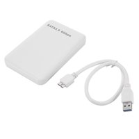 Aibecy SATA3.0 6Gbps High Speed HDD Case 2.5'' USB3.0 Hard Drive Enclosure Portable HDD Case Support UASP Protocol White
