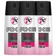 3 Pack Axe Anarchy for Her Deodorant Body Spray 4 OZ
