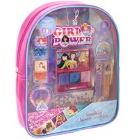 Disney Princess Townley Girl Makeup Filled Backpack Set with 8 Pieces, Ages 3+