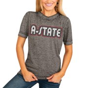 Arkansas State Red Wolves Women's It's A Win Boyfriend T-Shirt - Charcoal