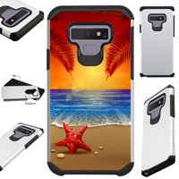 For Samsung Galaxy Note 9 Case Hybrid TPU Fusion Phone Cover (Sunset Beach)