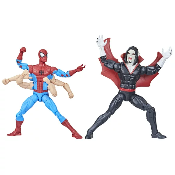 Marvel Legends Series Spider-Man vs Morbius Action Figures Kids Toy for Boys & Girls, 2 Pack