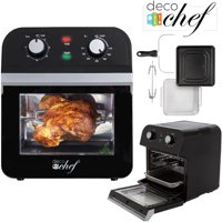 Deco Chef XL 12.7 QT Oil Free Air Fryer Multi-Function High Capacity Countertop Convection Oven, Toaster, Rotisserie All-in-One Healthy Kitchen Oven Instructional Cook Book Included