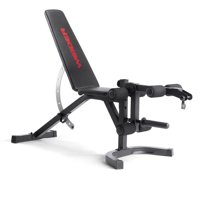 Weider Attack Series Olympic Workout Bench with Integrated Leg Developer and Removable Preacher Curl Pad