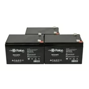 Raion Power 12V 12Ah Battery for Kid Trax KIA Sing-A-Long Soul Car KT1157TR - 3 Pack