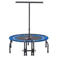 Airzone 38" Fitness Bungee Trampoline/ Exercise Rebounder with Removable Pad, Blue