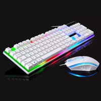 Wired USB Lighting Mechanical Feel Computer Keyboard Mouse Sets For PS4/PS3/Xbox One And 360