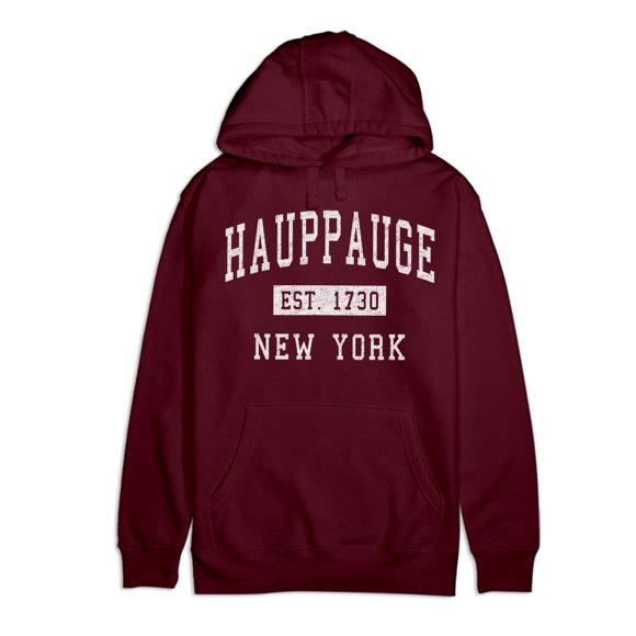Hauppauge New York Classic Established Premium Cotton Hoodie