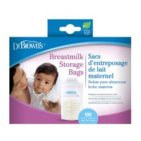 Dr. Brown's Extra Durable Easy Open And Labelling 100 Piece Breastmilk Storage Bags