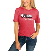 Arkansas State Red Wolves Women's Throwback Varsity Vibes Boyfriend T-Shirt - Red
