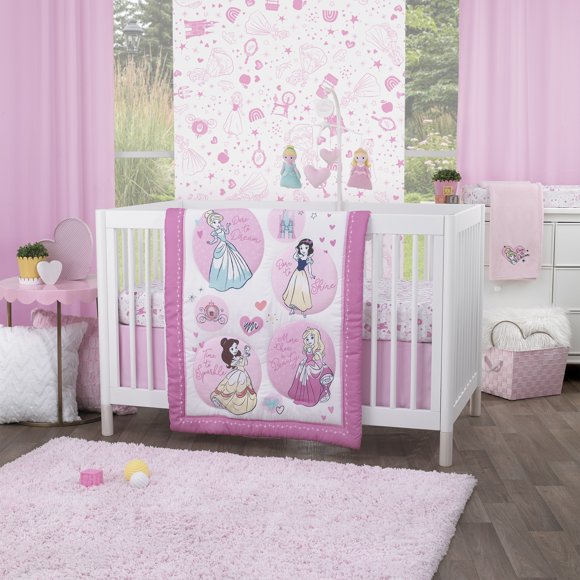Disney Princess - Dare To Dream 3 Piece Nursery Crib Bedding Set