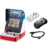 NEOGEO Mini Pro Player Pack Bundle - USA Version - Includes 2 Game Pads (1 Black & 1 White) and HDMI Cable