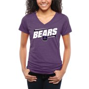 Central Arkansas Bears Women's Double Bar Tri-Blend V-Neck T-Shirt - Purple