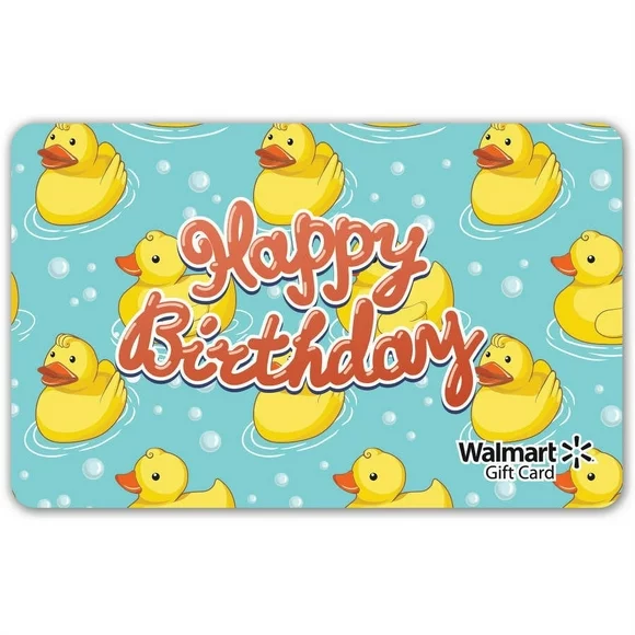 Duckie Birthday Just Deals Store Gift Card
